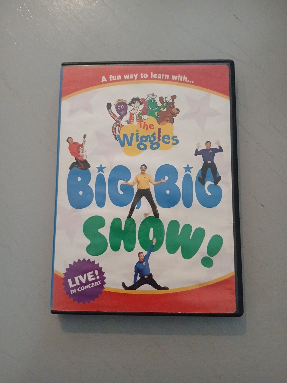The Wiggles Big Big Show! DVD - Colorful Blue & Green Cover